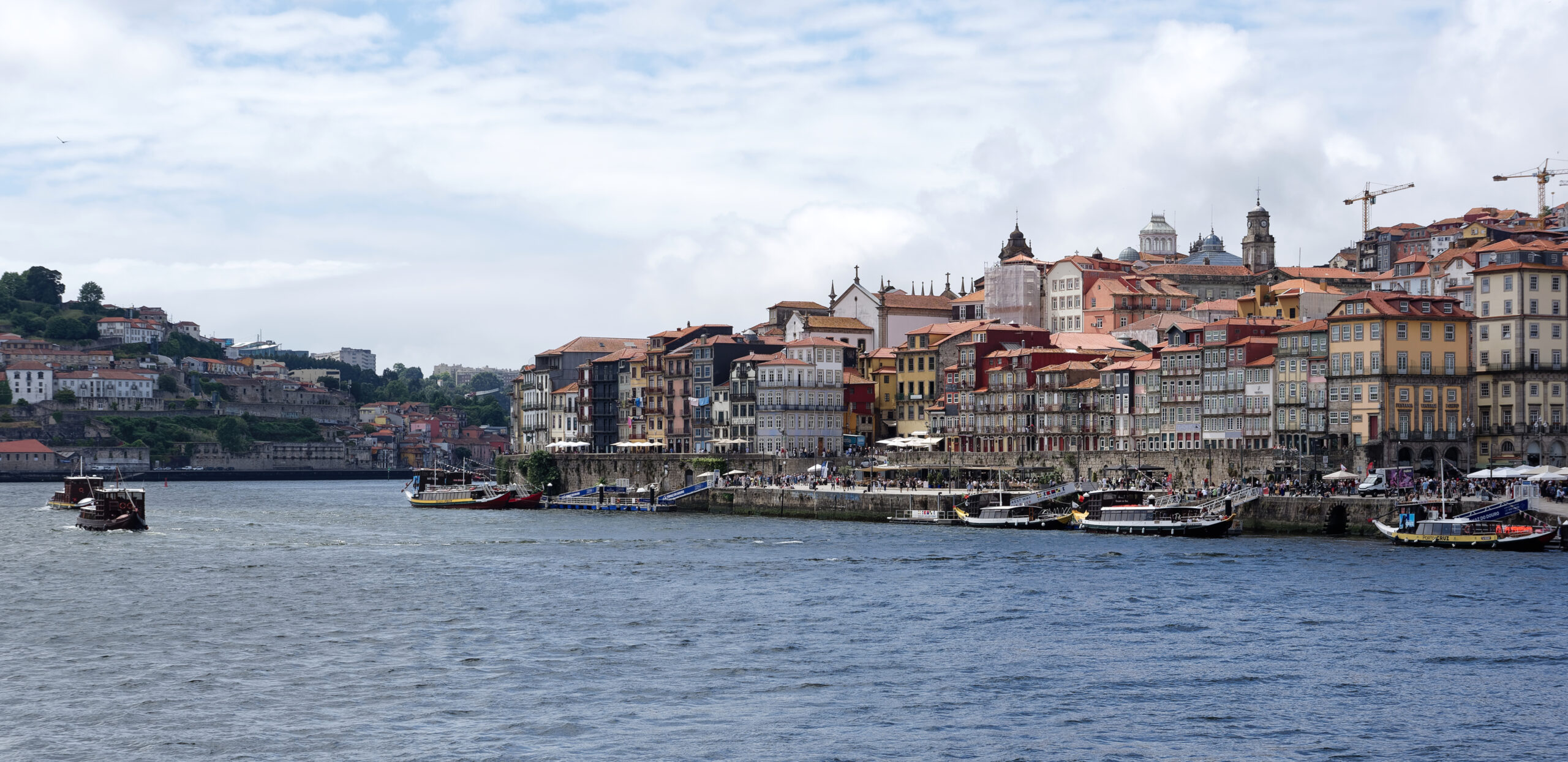 Porto's Ribeira waterfront district in Portugal